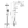 Shower system Wasserkraft A15502, tropical shower, thermostat, hand watering can, chrome