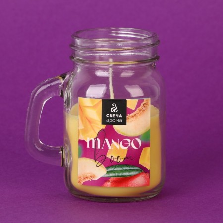 Aromatic candle "Mango Boom", 8.5 x 7.2 cm.-4