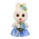 Foam toy "Bunny with flowers", 13 cm