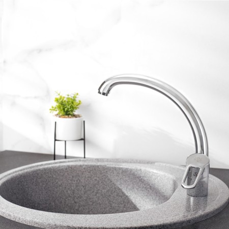 Kitchen mixer "RMS" SL141-011F, single-leaf, cartridge 35 mm, zinc, chrome-2