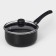 Consul bucket, 2.7 l, glass cover, plastic handle, anti -stick coating, black color