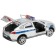 Metal machine "Renault Arkana Police", 12 cm, doors and trunk open, silver color