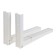Trone bracket with 3, for a microwave oven, adjustable, up to 40 kg, 300-500 mm, white