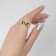 Ring with the inscription kaif, the color is gold, dimensionless