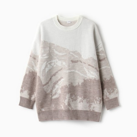 Jumper female minku: casual collection beige color, rr 50-52-8