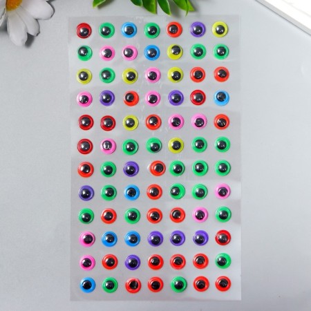 Plastic sticker "Color eyes" 24x10 cm-3