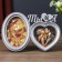 Photo frame plastic in 2 photos 10x10, 10x15 cm "You and I" silver 18.5x27x2 cm