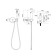 Mixer for IDDIS Axesbr0808 bidet, with hygienic shower, built -in, chrome