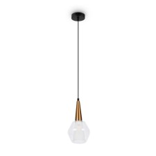 Suspended lamp Freya Fr5133PL-01W Copita, 150x150x1060 mm, E14, 1x40W, color gold