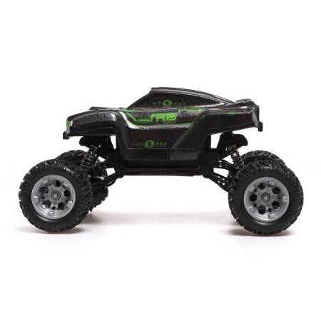 Radio -controlled jeep Monster, 1:18, light and sound effects, works on the battery, green color-1