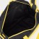 Sports bag with lightning, without lining, 2 outer pockets, black/yellow color
