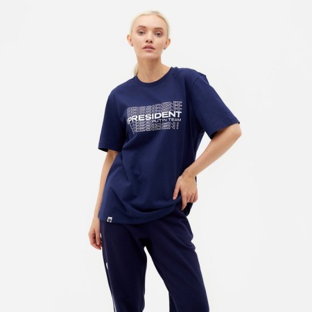 President T -shirt, size m, blue color-7