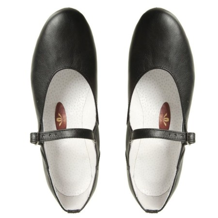 Folk -folk shoes, length on insole 18.5 cm, black color-4