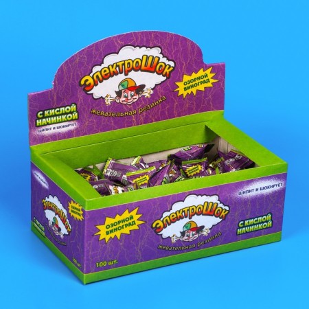 Chewing gum "Electric gun of the mischievous grapes", 3.5 g-2