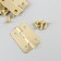 Loop for a casket metal with rounded corners gold set 4 pcs 2.5x2.2 cm