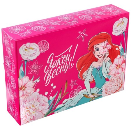 Gift box, folding "bright spring" 21x15x5 cm, princesses-3