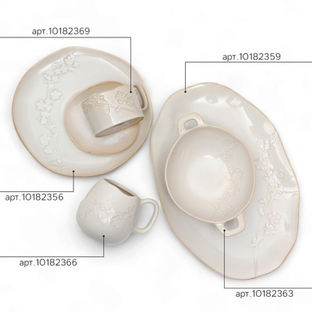 Ceramic ceramic plate, 23 cm-4