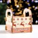 Kashpo wooden "Deer New Year, congratulations!", 10 × 10.5 × 11 cm