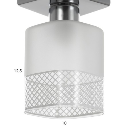 Lamp 91309/1 E27 40W chrome 12x12x17 cm-4
