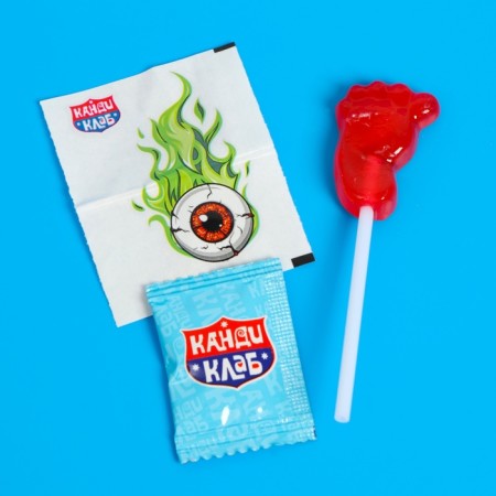 Caramel on a stick with an explosive caramel and a tattoo "Mr. Pyatkin", Assorted, 8 g-4
