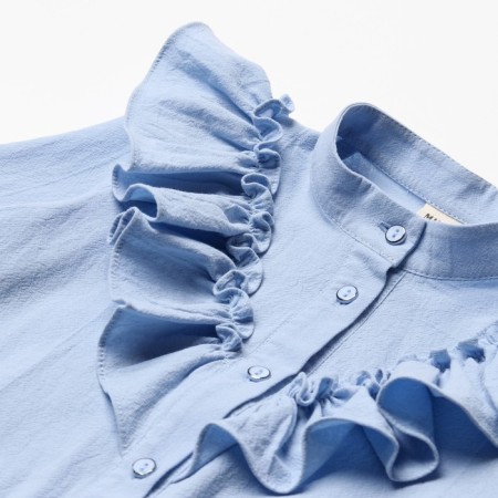 Blouse for the girl minku color light blue, height 146 cm-7