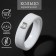 Ring Ceramics "Illusion", 6 mm, white color, 16.5 size