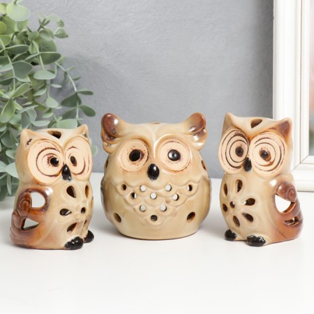 Ceramics "Filina - Opener" set 3 pcs 9.5x7x7 10x9x7.5x10x6.5x7 cm-1