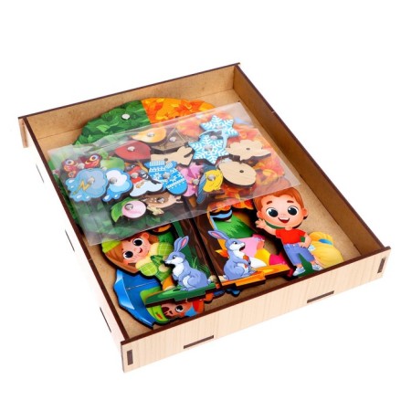 Board game "Magnetic apple tree"-8