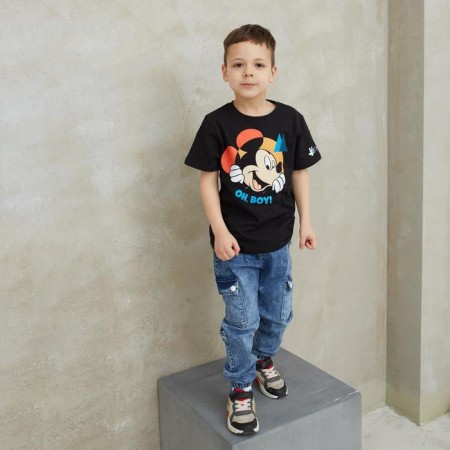 Children's T-shirt "OH, Boy" Mickey Mouse, height 86-92, black-2