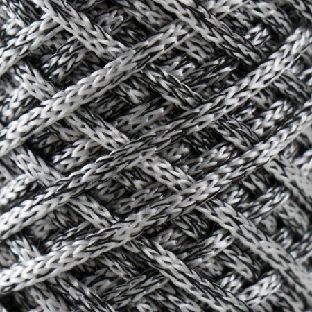 Knitting cord 35% cotton, 65% polypropylene 3 mm 85m/160 ± 10 g (black/white)-2