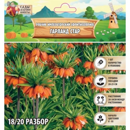 Ryabchik Imperial (Frithyllaria) Garland Starland, rr 18/20, 1 pc, autumn 2024