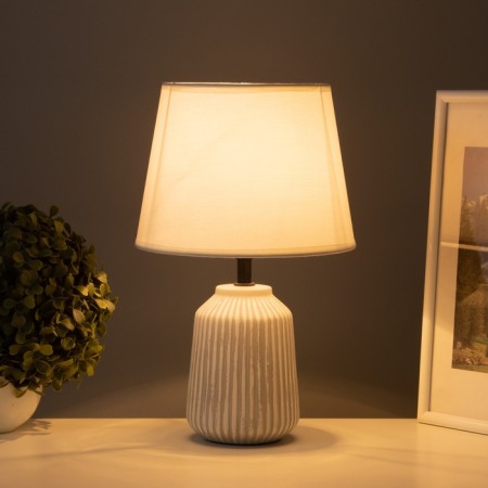 Table lamp "Lines" 1x40W E14 white/gray 20x20x32cm-1