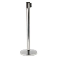 Fencing stand with exhaust ribbon-180 cm blue, height-80 cm, diameter-6 cm, floor diameter-32 cm
