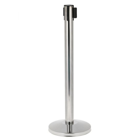 Fencing stand with exhaust ribbon-180 cm blue, height-80 cm, diameter-6 cm, floor diameter-32 cm