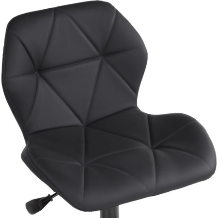 Computer chair Wald Metal/Eco -leather, black/black 47x54x70 cm-6