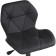 Computer chair Wald Metal/Eco -leather, black/black 47x54x70 cm