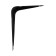 Bracket, 100x75x0.8 mm, black, 1 pc.