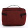 Cosmetic bag on lightning, with a lining, dark red color