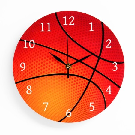 Watch wall "basketball", discrete move, d-23.5 cm