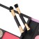 A set of decorative cosmetics (highlighter, blush, glitter, shadows, lipstick, eyebrow shadows)