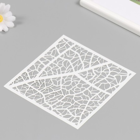 Plastic stencil "Texture" 15x15 cm-1