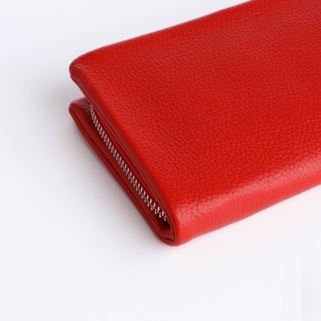Women's wallet with lightning, red color-2