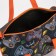 Sports bag with lightning, long belt, gray/orange color