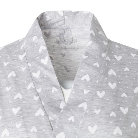 Women's bathrobe KAFTAN "hearts", Gray, p.40-42-9