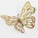 Set for decorating "Butterflies", set 12 pcs, color holography gold