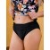 Female bathing suit, size 46, black color, orange, white