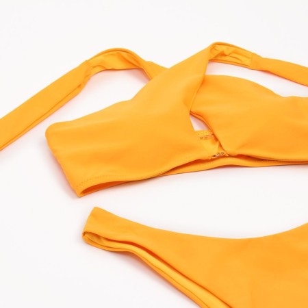 Swimsuit female separate minku color mustard, size 42-6