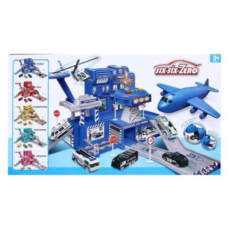 Parking "Police", with an airplane, light and sound, the car changes color from water-2