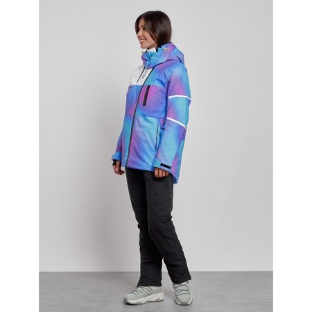 Ski costume female winter, size 50, purple color-1