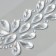 Stick plastic rhinestone "Fountain" Mirror silver 25x8.5 cm